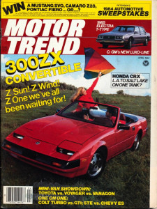 MOTOR TREND 1984 APR - 300ZX-R, T-TYPE, ALFA, CRX